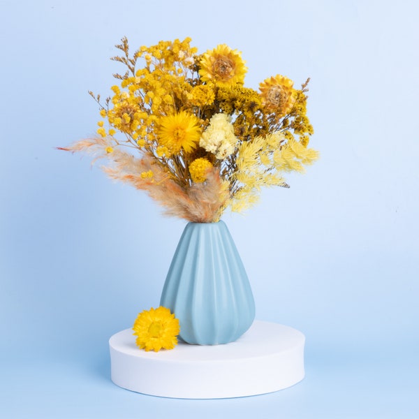 Trockenblumen Bouquet Klein in Geschenk Box - Blumenstrauß zum Basteln - Natürlich Boho Deko
