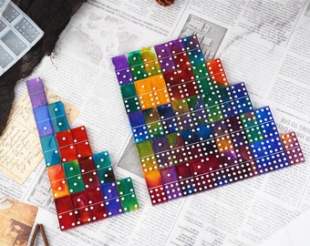 Silikonform Domino Spiel - Dominosteine aus Epoxidharz, Raysin, Kunstharz eller Resin zum selbermachen
