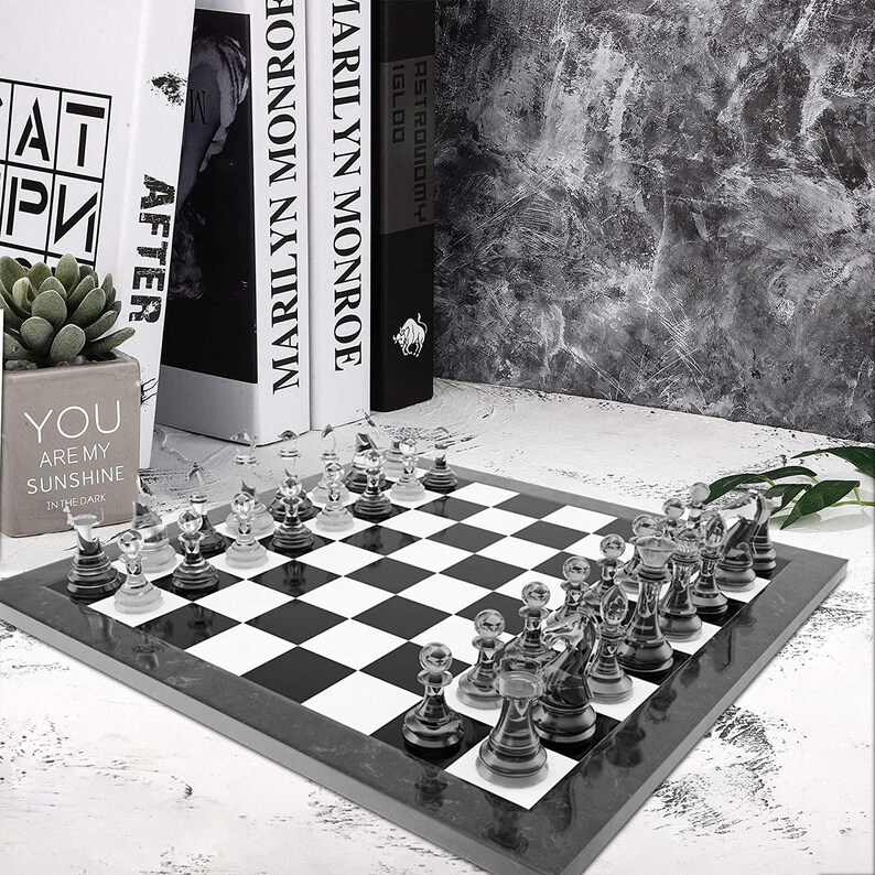 Silikonform für Epoxidharz Schach / Schachbrett mit Figuren für Kunstharz & Gießahrz bild 3