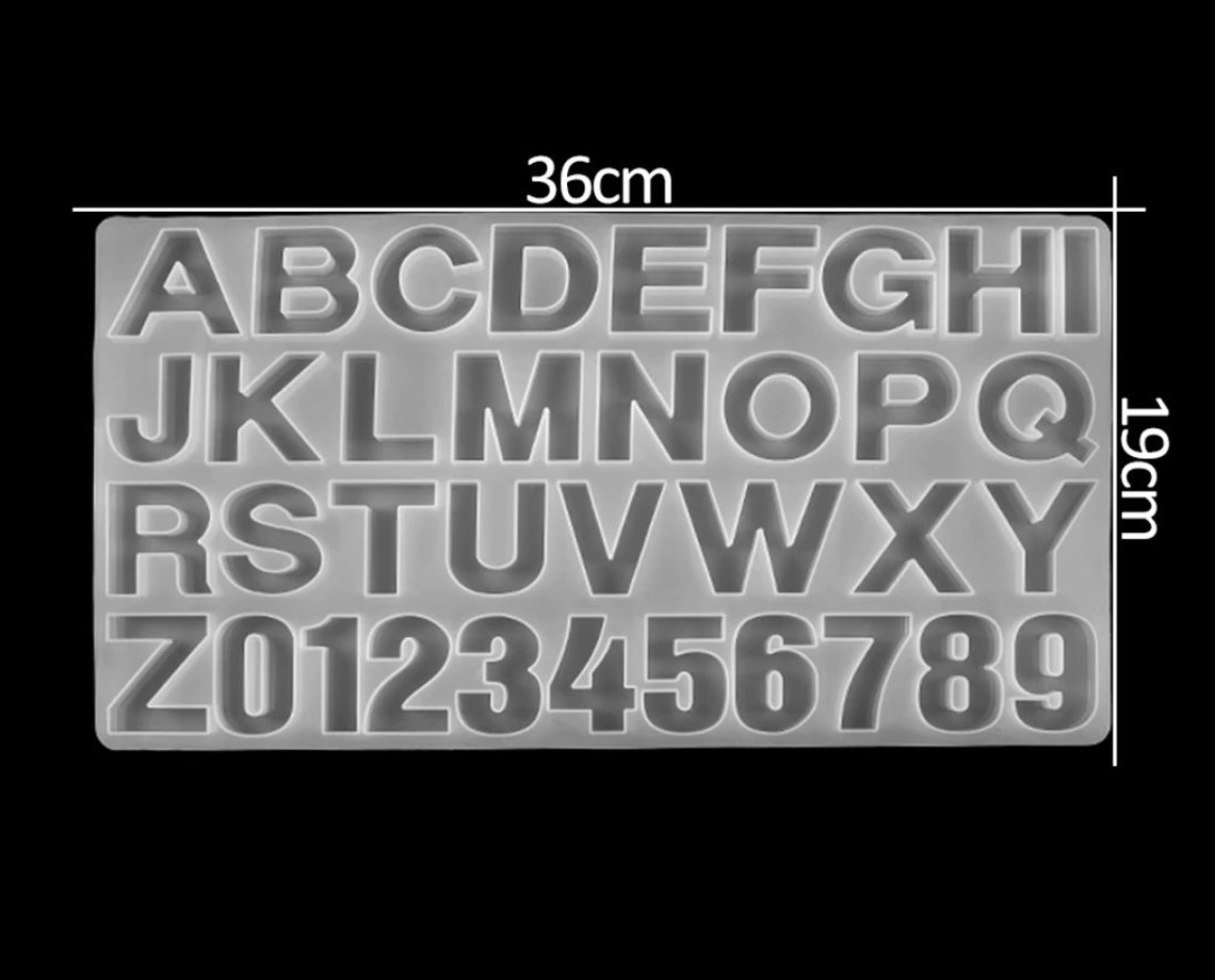 Asalinao Silikonform Buchstabe F - DIY Harzform Für Kuchen & Basteln