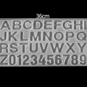 Buchstaben Silikonform Mit Löchern - Alphabet Epoxidharz Formen Für Schlüsselanhänger & Anhänger