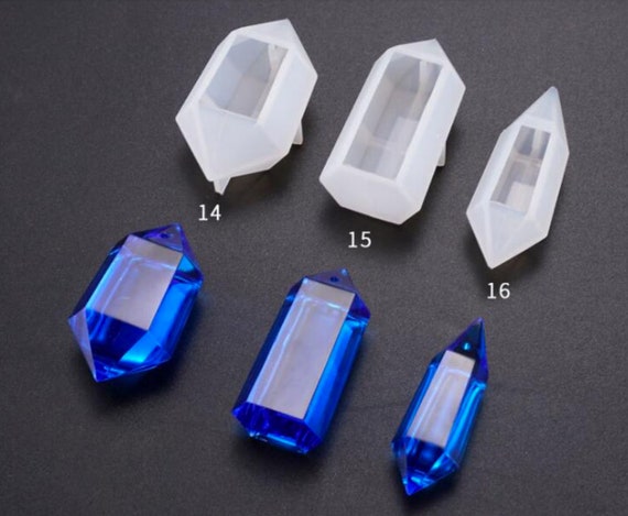 Stampo in silicone diversi cristalli per resina epossidica e gioielli in  resina sintetica -  Italia