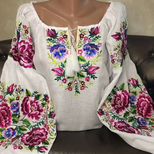 Vyshyvanka blouse - Ukrainian blouse,Bohemian blouse,Vyshyvanka dress,Romanian blouse,Mexican blouse,Ukraine shirt