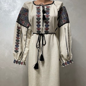 Borshchivska Vyshyvanka Dress - Ukrainian dress, Unique wedding dress, Ukraine dress, Vyshyvanka Blouse