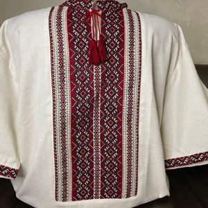 Short Sleeve Vyshyvanka men - Ukrainian Vyshyvanka, Made in Ukraine,Vyshyvanka shirt,Ukraine shops,Ukraine shirt,Cossak shirt,43