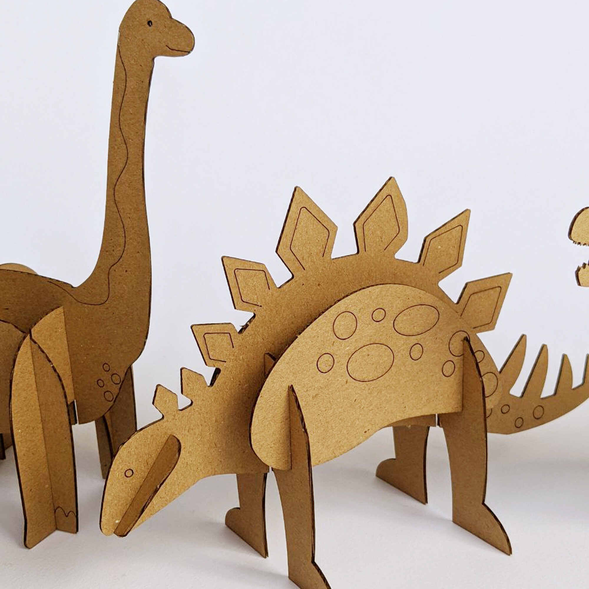Dinosaur T Rex Model DIY Kit Dinosaur Toy Cardboard Cutouts Etsy