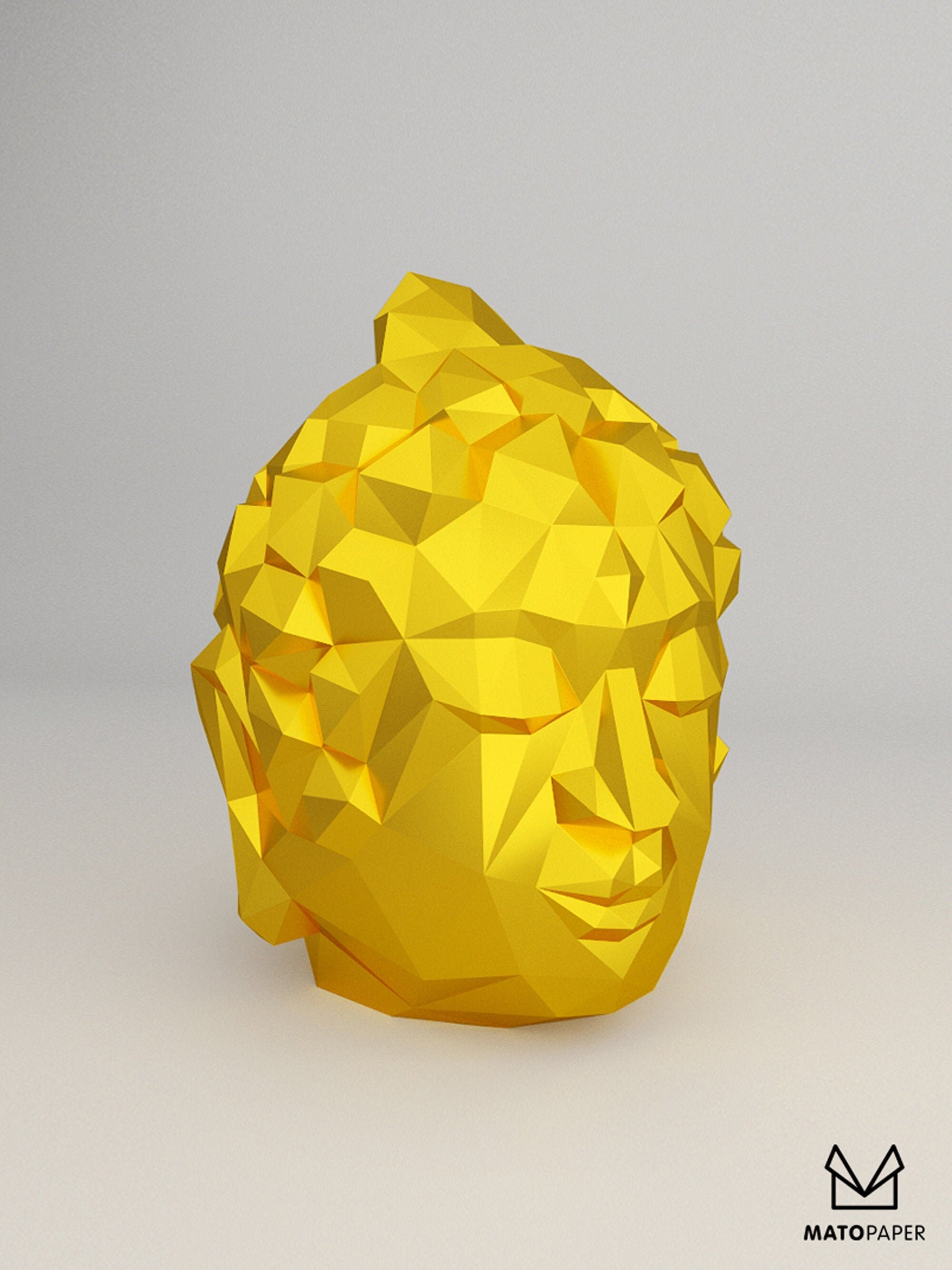 Download Buddha Papercraft 3D DIY SVG DXF low poly paper crafts | Etsy