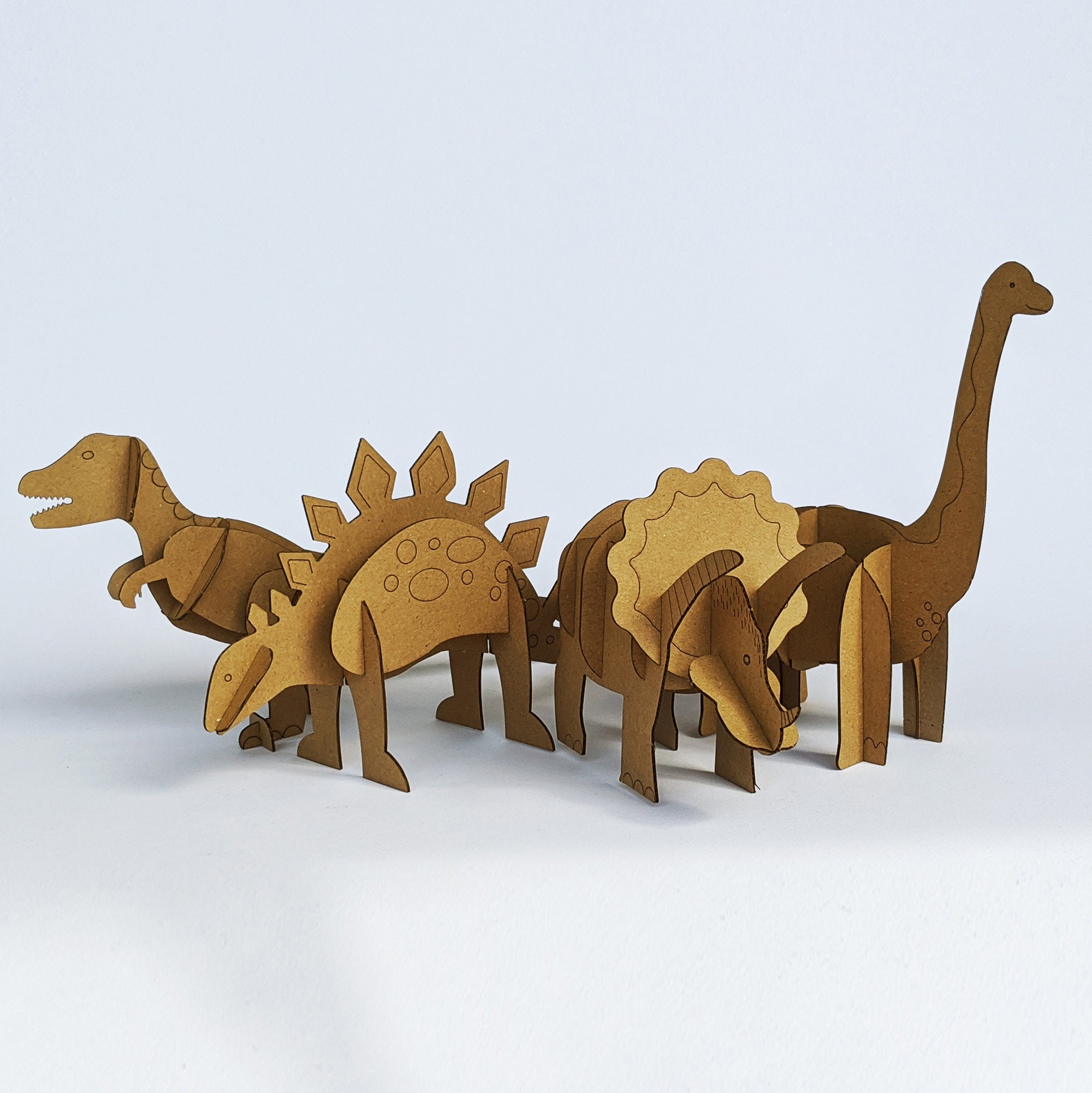 Dinosaur T Rex Model DIY Kit Dinosaur Toy Cardboard Cutouts | Etsy