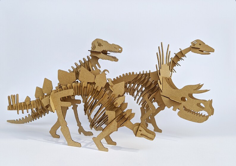 Download Dinosaur Skeleton Svg Paper Construction Decor 3d Model Animal Statues 3d Puzzle Cardboard Props Dinosaur T Rex Construction Toy Diy Kit Origami Craft Supplies Tools Keyforrest Lt