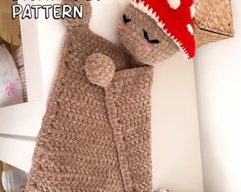 Mushroom Pal Lovey Crochet Pattern PDF Pattern *NOT a physical product!*