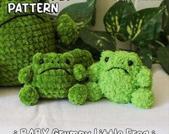 BABY Grumpy Little Rain Frog Crochet Pattern PDF Pattern *NOT a physical product!*