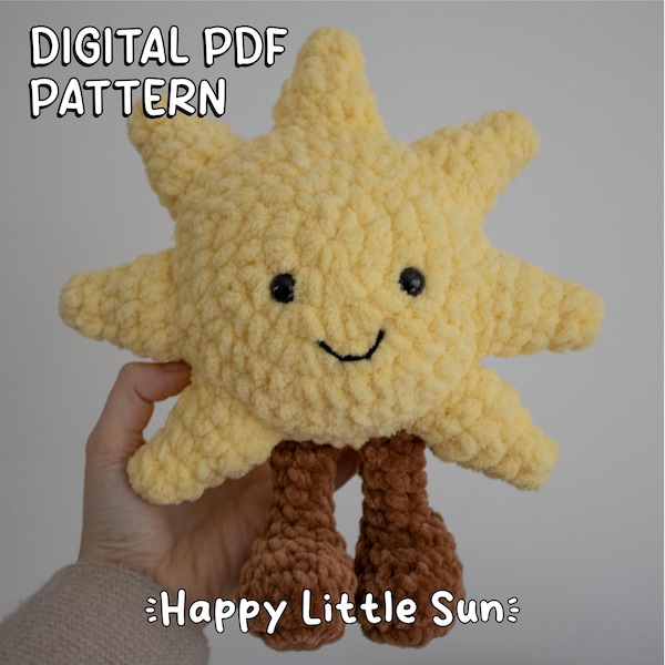Happy Little Sun Crochet Pattern PDF Pattern *NOT a physical product!*
