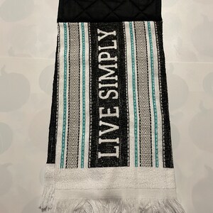 Live Simply Potholder Top Dish Towel