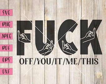 Sarcastic Middle Finger SVG: Vulgar Clip Art (Digital Download)