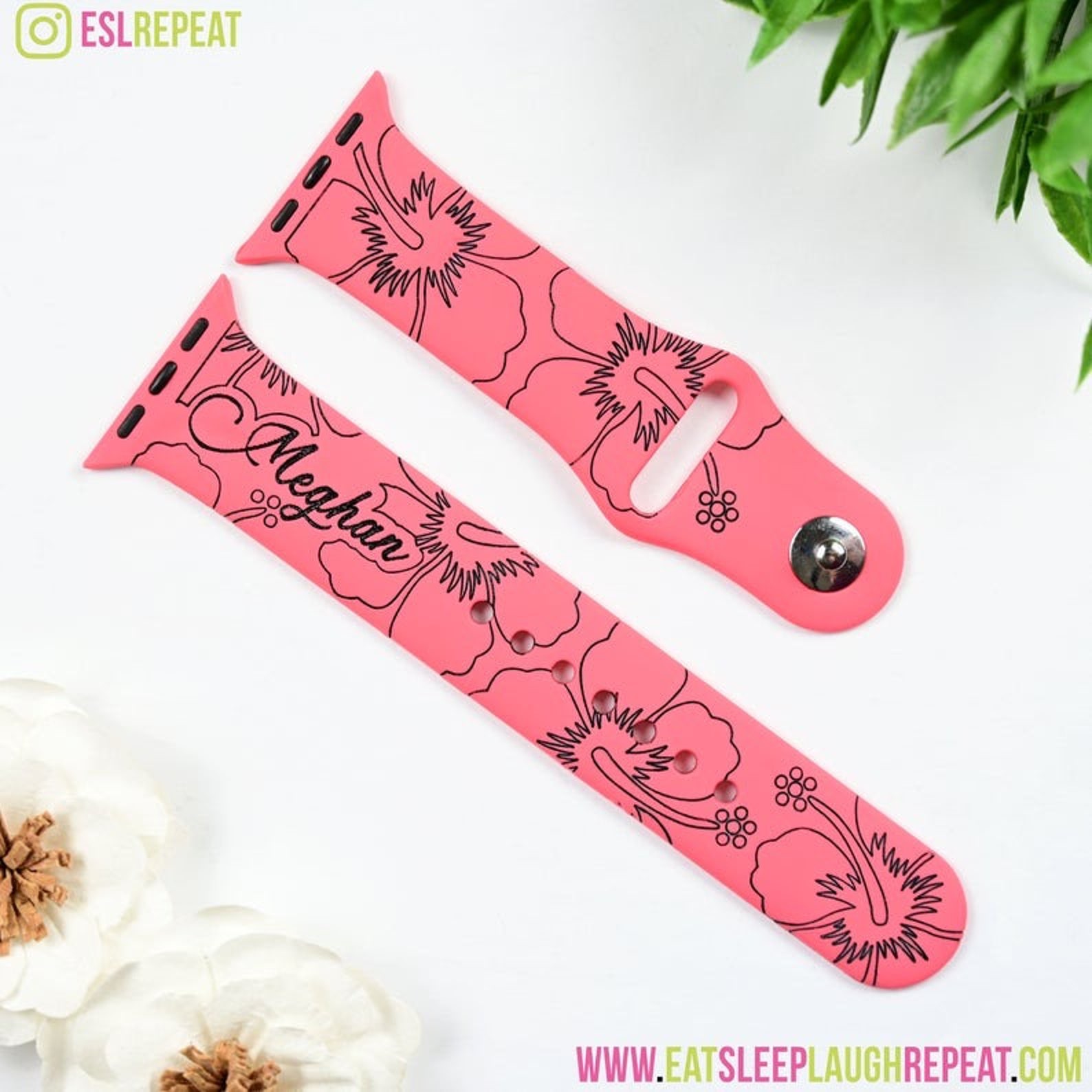 Apple Watch Band SVG Jig Cut File with and without Holes Etsy