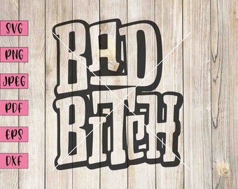 Bad Bitch Svg, Spersonalizowana sztuka słowa, Wydrukowana sztuka słowa, Naklejki dla dorosłych, Clipart dla dorosłych, Svg dla dorosłych, Zabawna naklejka na samochód, Naklejki NSFW, Cricut