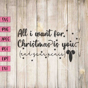 All I want For Christmas Is You Svg, Christmas Ornaments Svg, Funny Christmas Ornaments, Naughty Christmas Card, Naughty Christmas Svg, Svg