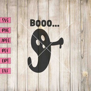 Boo Ghost Svg, Cute Halloween Clipart, Halloween Decorations, Boo Halloween, Boo Ghost Svg, Boo Ghost, Boo Banner, Funny Rude Svg, Cricut
