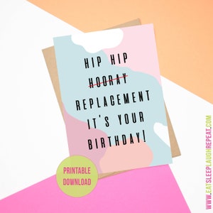 Hip Hip Hooray Replacement It&#39;s Your Birthday (Printable Download)