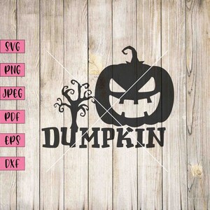 Dumpkin Svg, Cute Pumpkin Clip Art, Halloween Decorations, Halloween Planner Stickers, Halloween Outdoor Decor, Cricut Svg, Svg Halloween