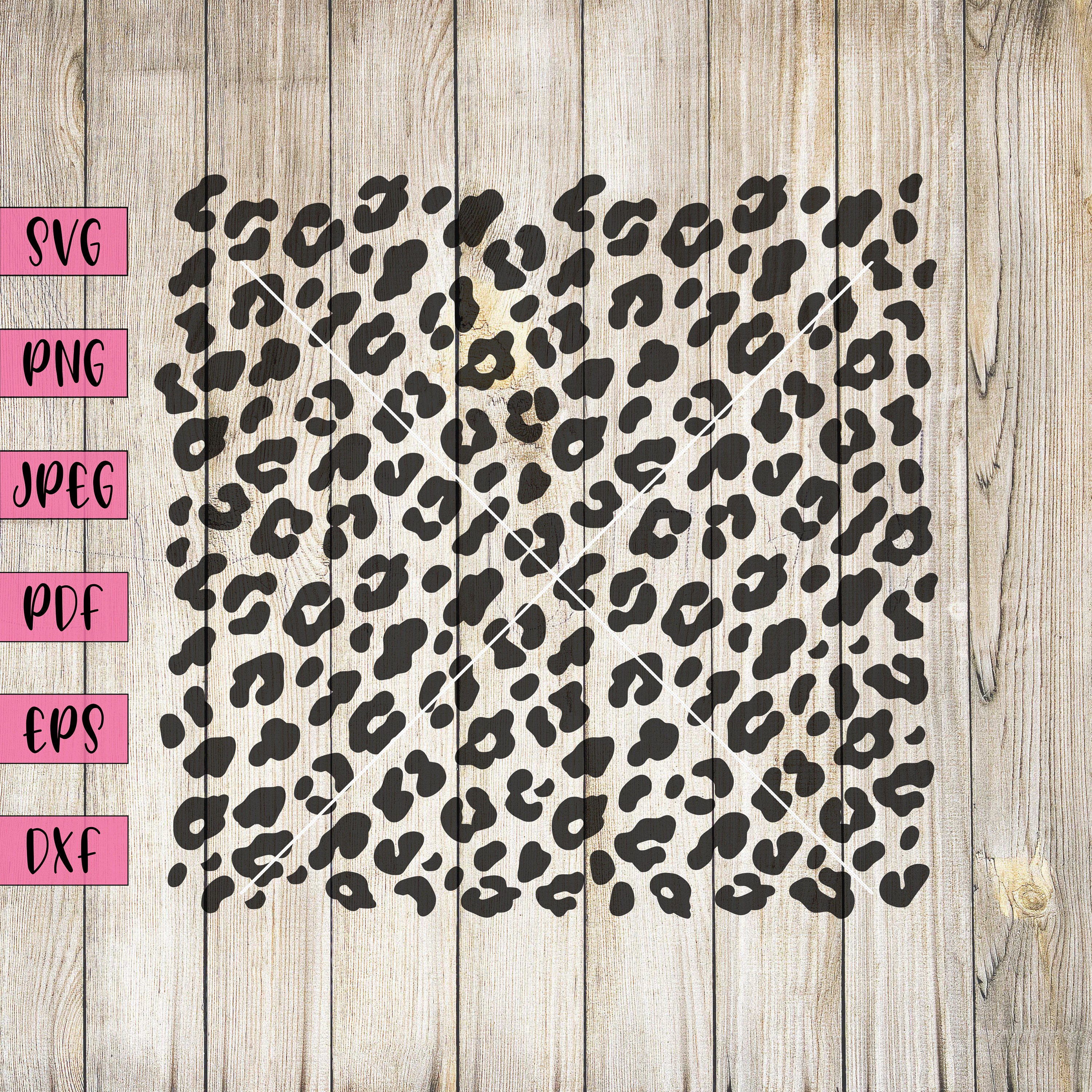 Leopard Print SVG and PNG File, Cut File for Silhouette Cameo and ...