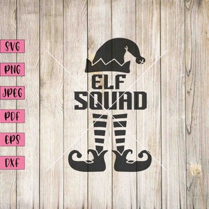 Elfen Squad SVG: Weihnachtsdekoration Muster (Digitaler Download)