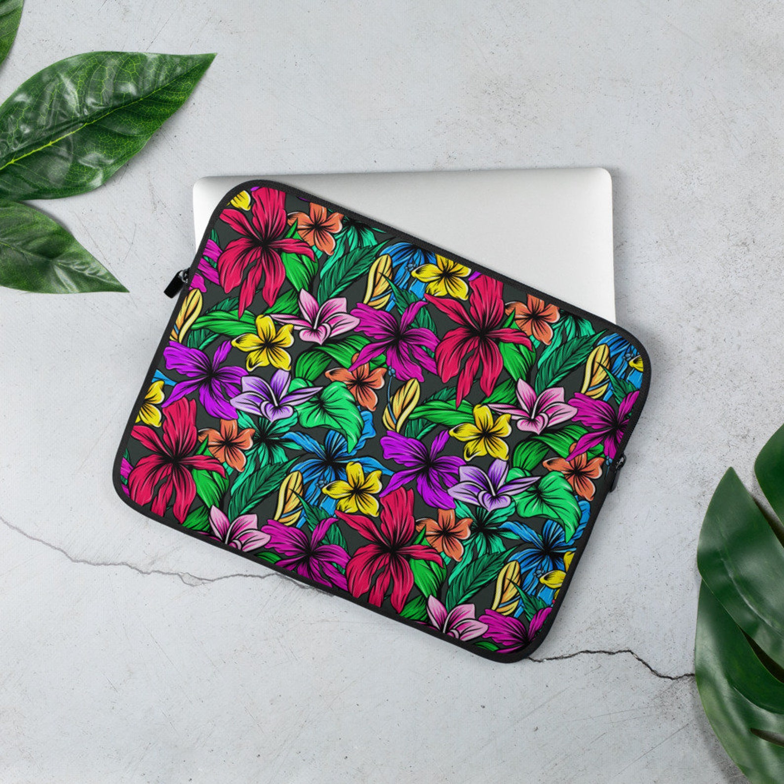 Flowers laptop sleeve laptop sleeve laptop case laptop bag Etsy