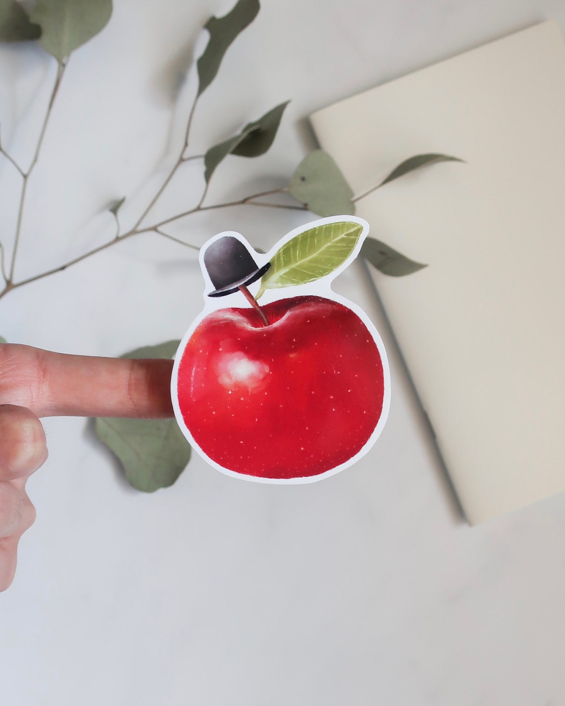 Fancy Apple Glossy Sticker Planner Laptop Sticker Cute Die Etsy UK