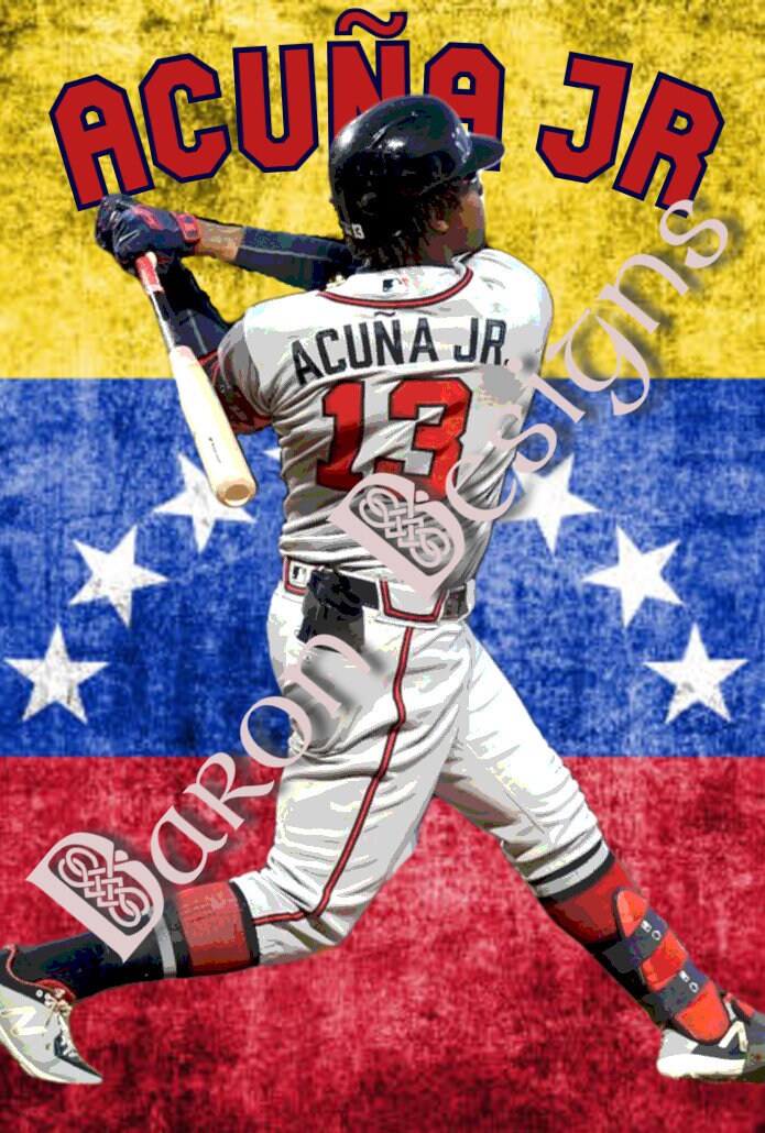 Download Ronald Acuna Jr Red Wallpaper