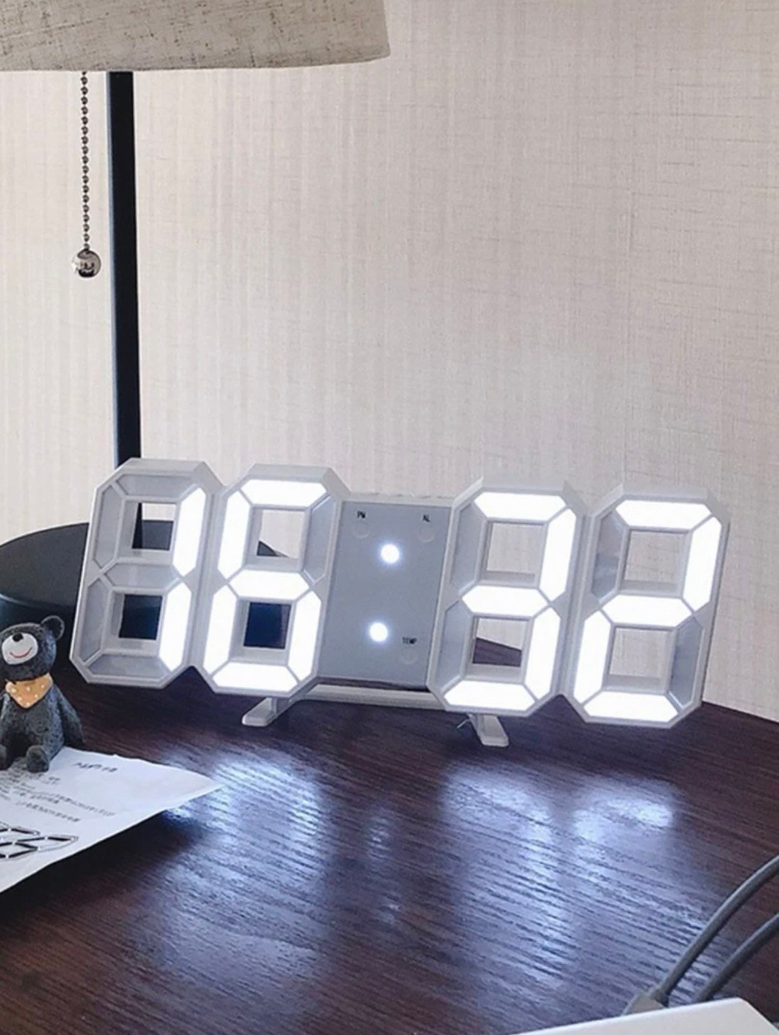 LED Clock Light up Clock Minimalistic Simple Clock LED Etsy