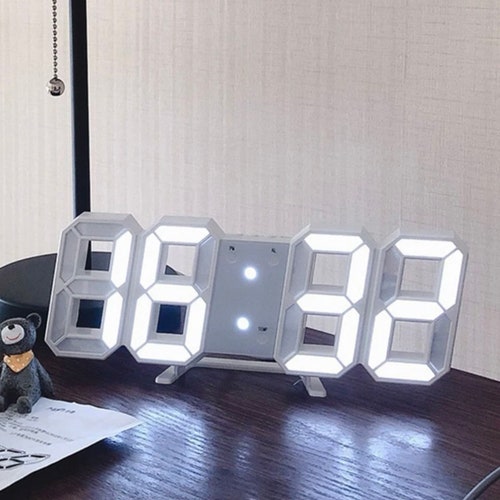 LED Clock Light up Clock Minimalistic Simple Clock LED Etsy
