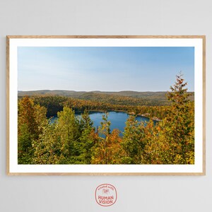 Stampa fotografica di Lac Solitaire, Mauricie, Quebec Canada | Stampa su tela | Poster fotografico di viaggio | Arte murale | Regalo per il viaggiatore