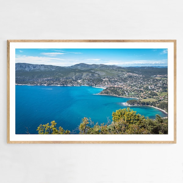 Scenic French Country Landscape Fine Art Photography : Cassis, Calanques, Provence, France - Art wall for Office - New Home Gift