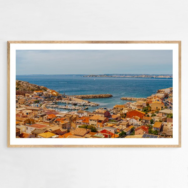 Poster Vintage Voyage Marseille France Sur Toile - Décoration Murale Rétro