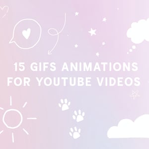 15 Tags/Gifs/Animationen für Youtube Videos | Handgeschriebene und handgemalte Youtube Animationen und Looping Gifs für Videos