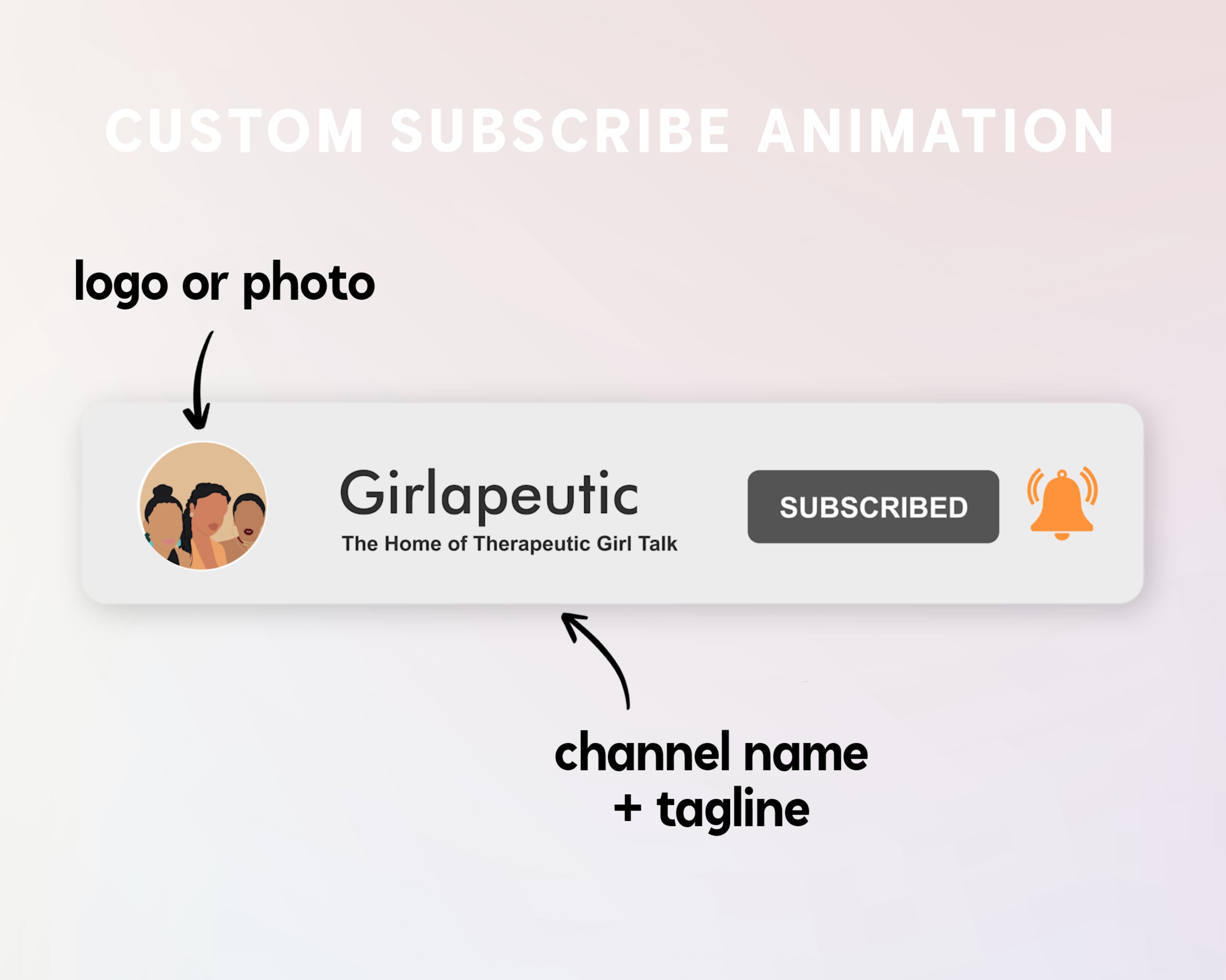 Custom Youtube Subscribe Button For Youtube Videos Aesthetic Etsy New Zealand