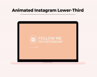 Animerade Instagram-taggar för sociala medier för YouTube-videor | Lower Thirds | OVERLAYS | YouTube-videoredigering