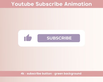 Purple YouTube Subscribe Button Animation (MP4)