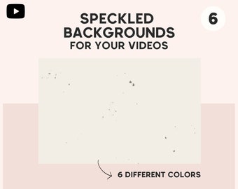 Animated Speckled Video Backgrounds: 6 Colors (MP4 Digital Download)