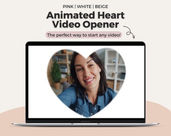 Animated HEART Video Frame/Border for Videos | Video-Editing Graphic Overlay