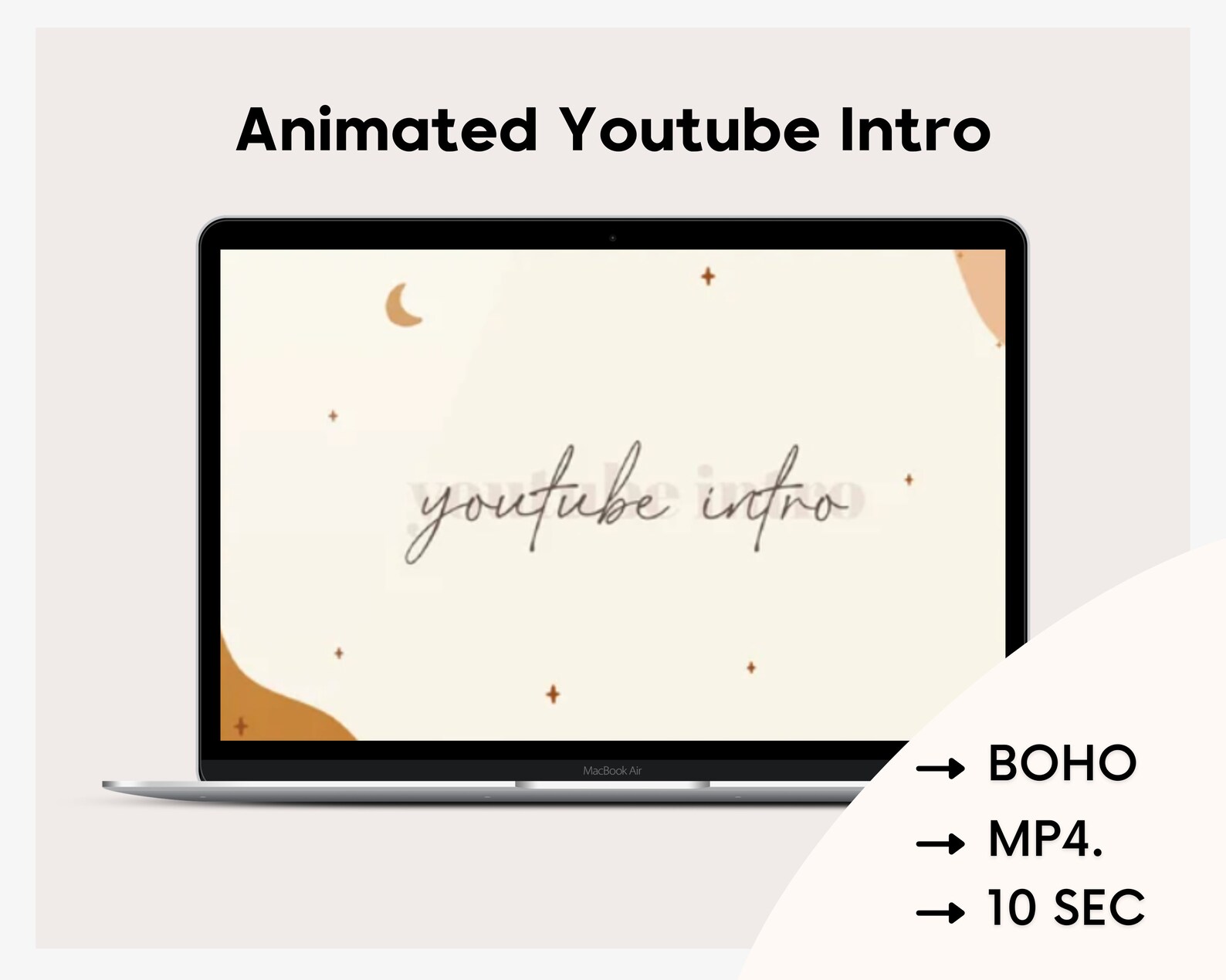 Custom Boho Youtube Intro (MP4) - Etsy
