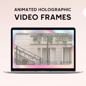 Holographic video frames for youtube videos | video editing - youtube graphics | youtube and twitch video borders | overlay on video clips