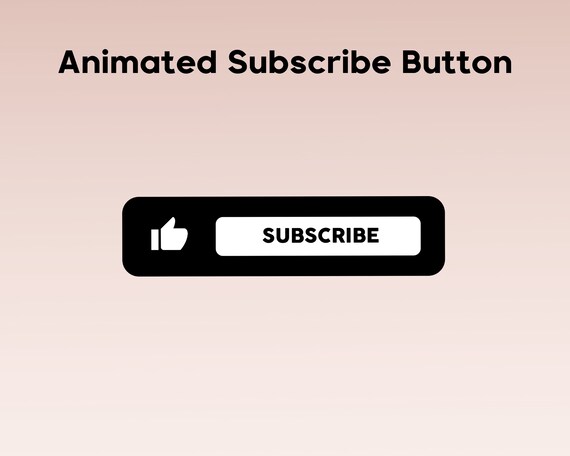 Black Animated Youtube Button Black Subscribe Button - Etsy Black Animated Youtube Button Black Subscribe Button - Etsy