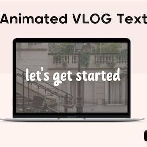 TEXTE VLOG ANIMÉ pour les vidéos youtube | | de superposition de montage vidéo | de marque Youtube Texte animé