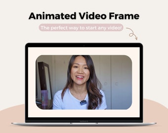 Animated Video Frame/Border for Videos | Video-Editing Graphic Overlay