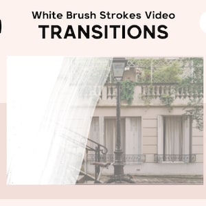 Transitions de pinceau blanc pour les vidéos | Superpositions de transition pour les vidéos Youtube | Montage vidéo
