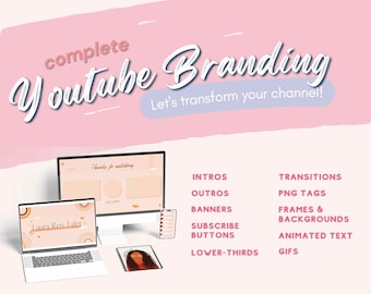 Marca completa del canal de YouTube: introducción, cierre y banner