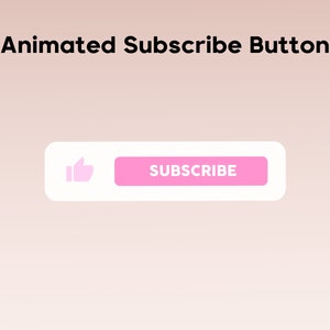 Pink Animated YouTube Subscribe Button (MP4)
