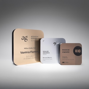 Trofeo personalizzato di riconoscimento per i dipendenti, regalo di apprezzamento aziendale personalizzato, targa premio personalizzata