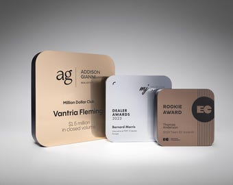 Benutzerdefinierte Trophäe für Mitarbeiter, personalisiertes Geschenk zur Wertschätzung von Unternehmen, individuelle Preisplakette